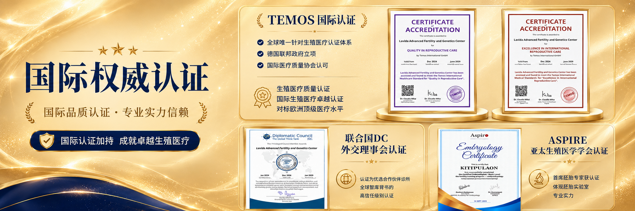 LAVIDA 国际医疗资质认证